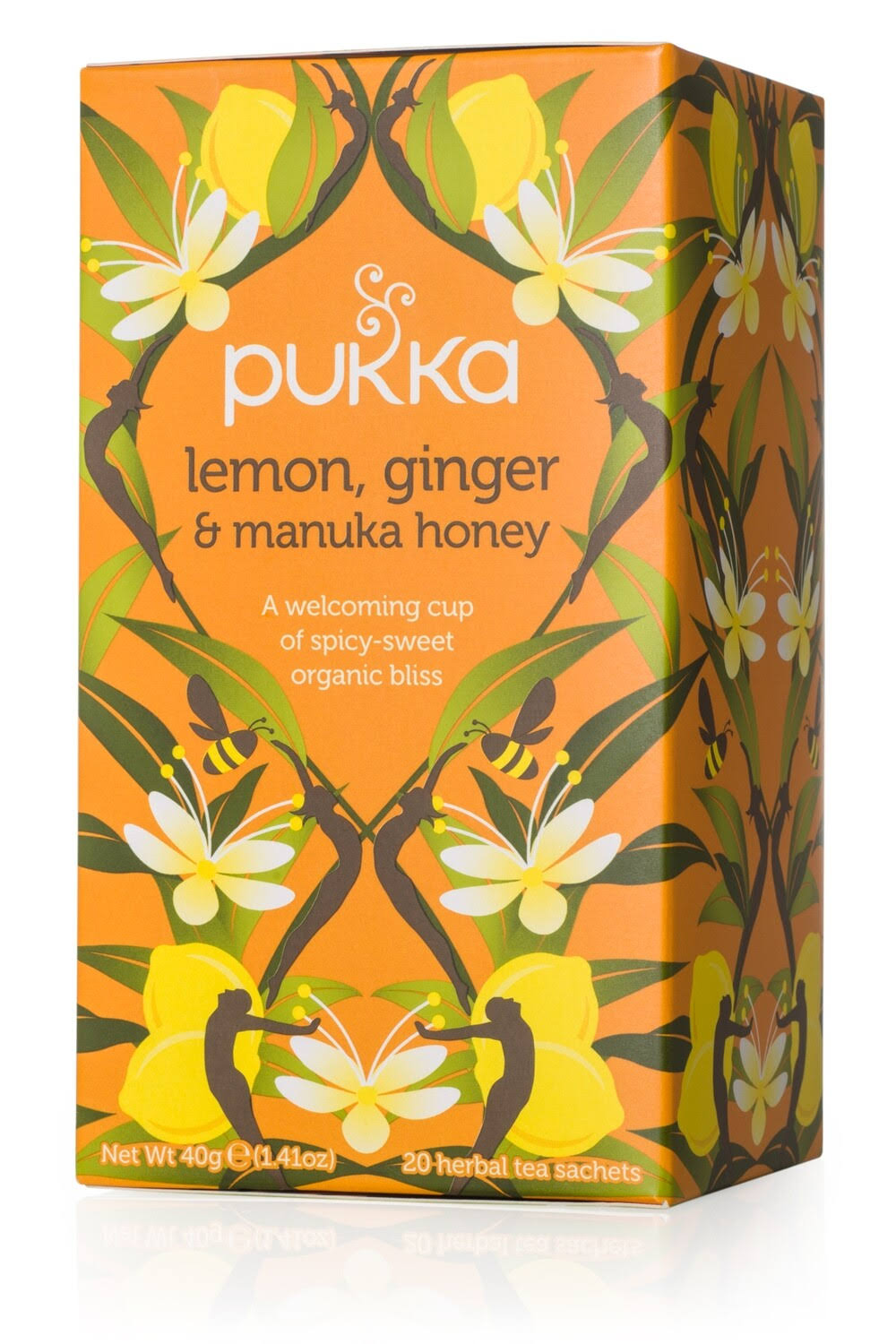 Pukka Organic Herbal Tea - Lemon, Ginger & Manuka Honey, 40g, 20ct