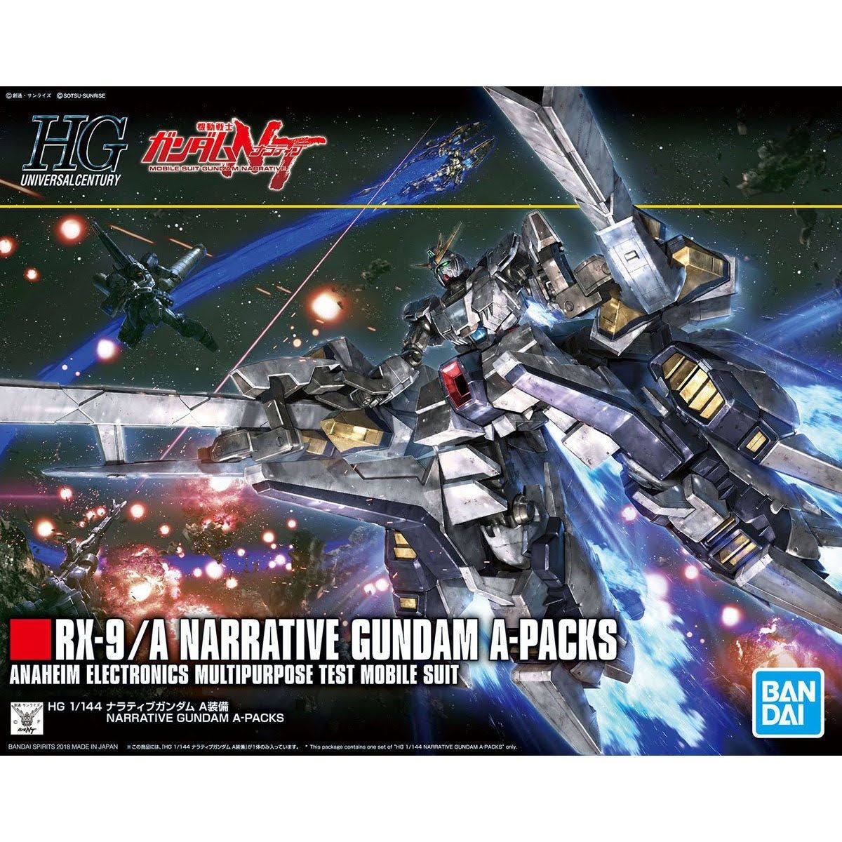 Bandai Hobby Gundam NT Narrative Gundam A-Packs HG 1/144 Model Kit