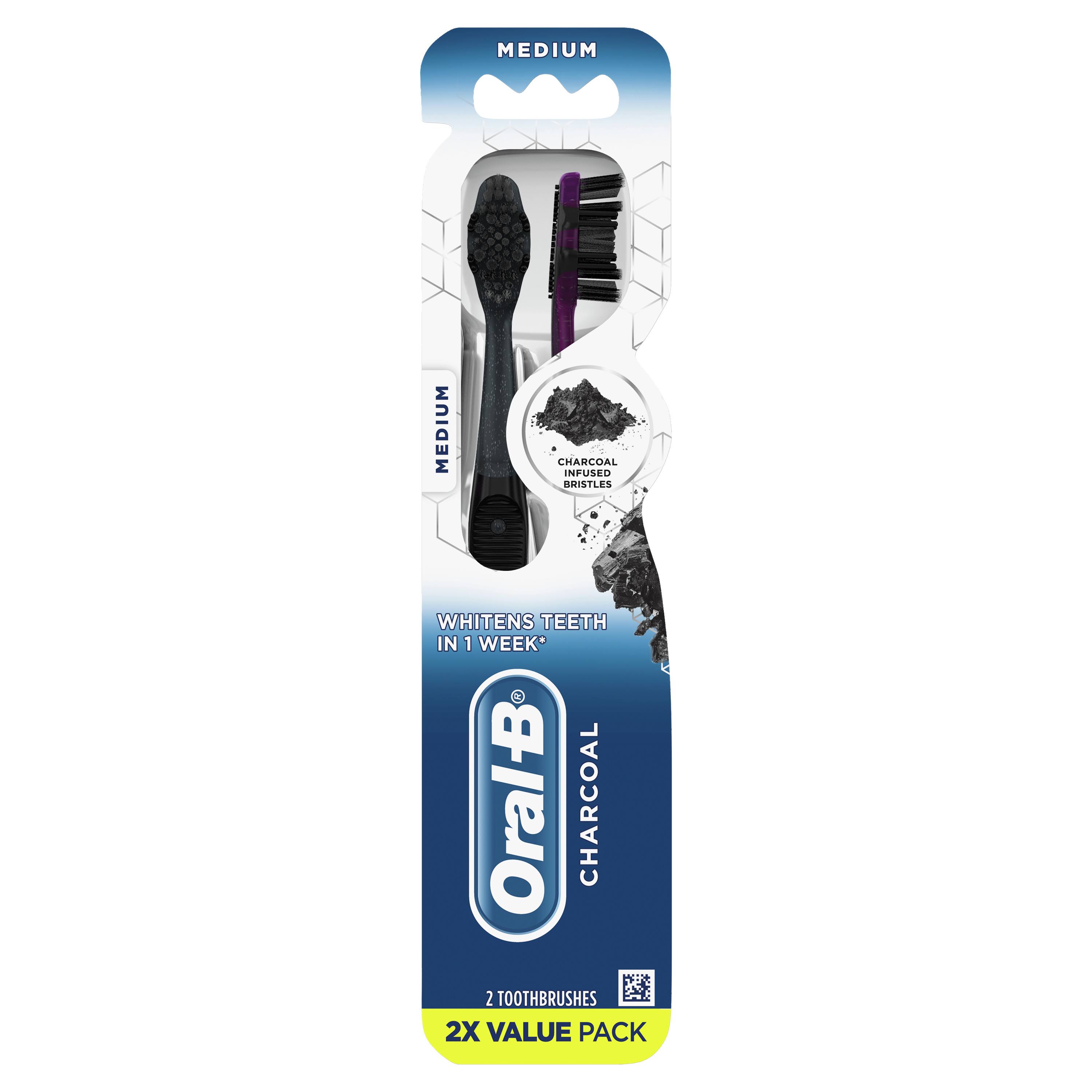 Oral B Charcoal Whitening Therapy Toothbrush - Medium