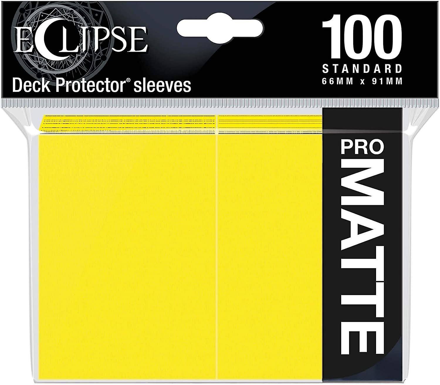 Ultra Pro Eclipse Matte Lemon Yellow Standard Sleeves (100 Sleeves)