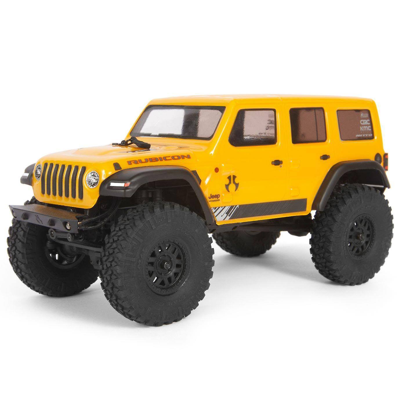 Axial Jeep Wrangler JLU CRC Rock Crawler 4wd Radio Control Toy - Yellow, 1/24 Scale