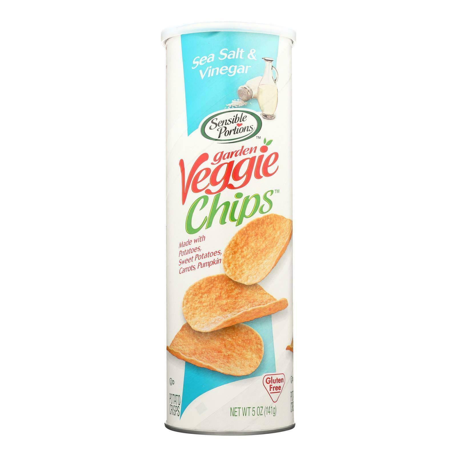 Sensible Portions Gargen Veggie Chips - Sea Salt and Vinegar, 5oz