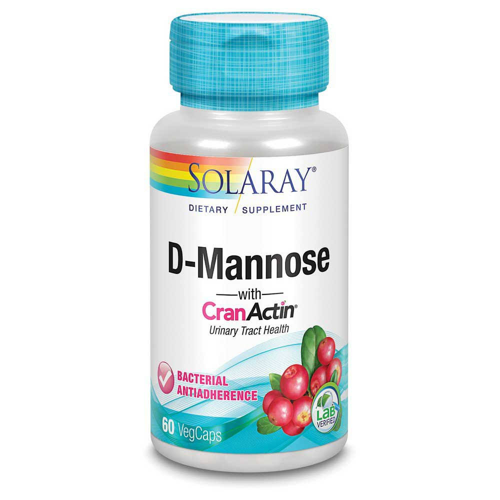 Solaray D-Mannose with CranActin Supplement - 60 Capsules