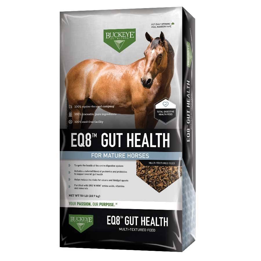 Buckeye Nutrition EQ8 Gut Health 50 lb Textured Horse Feed