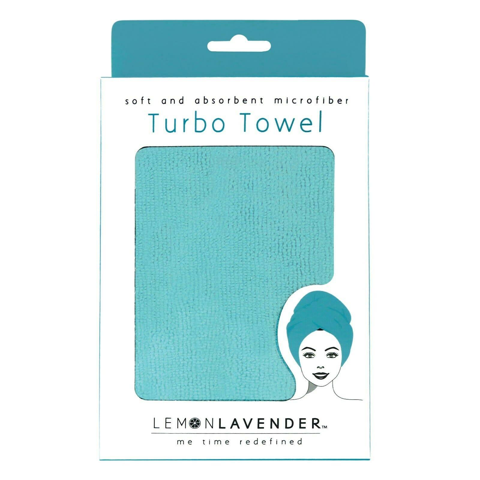 Lemon Lavender Turbo Towel Teal