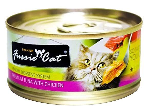 Fussie Cat Tuna with Chicken Formula in Aspic Grain-Free Canned Cat Food