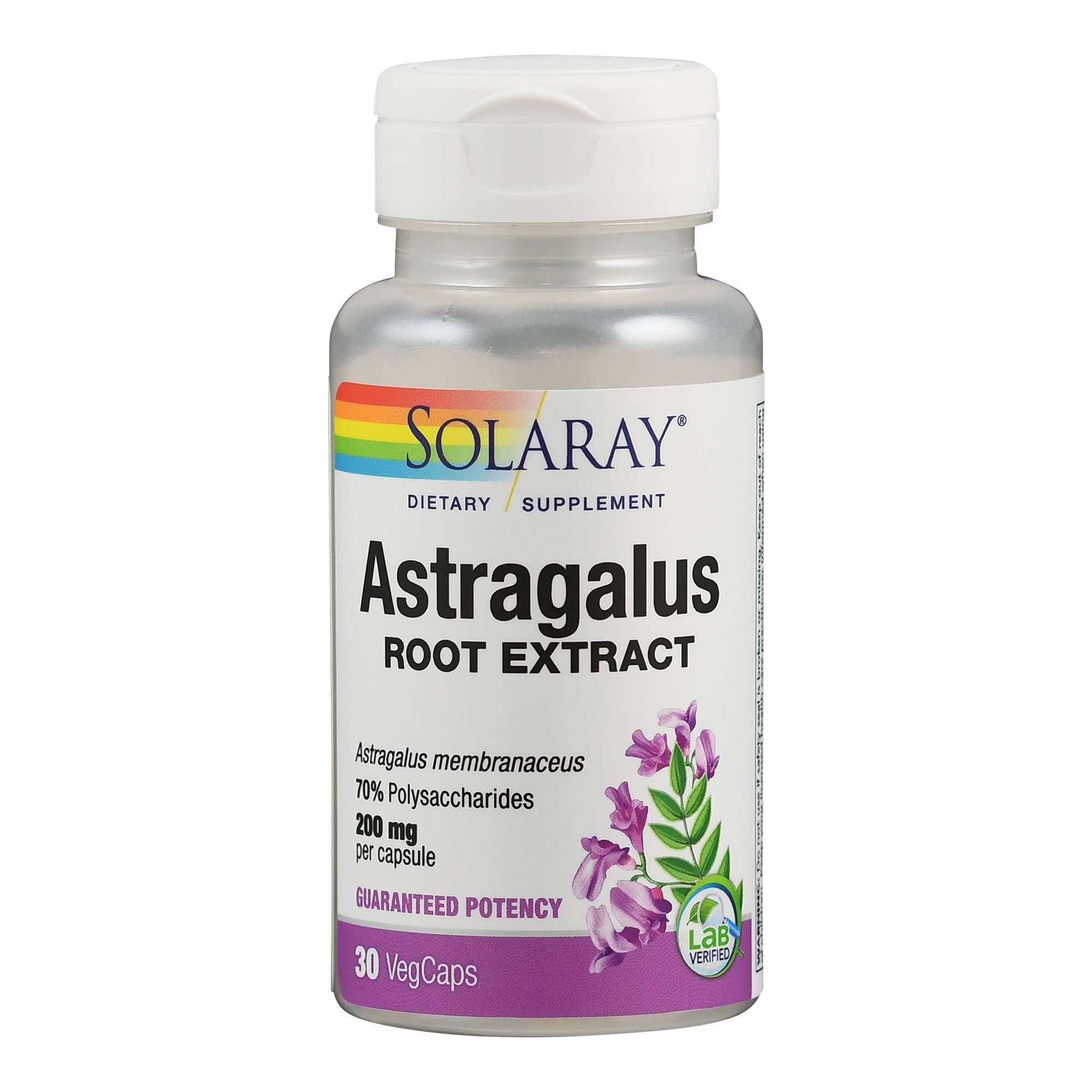 Solaray Astragalus Extract Supplement - 30 Count