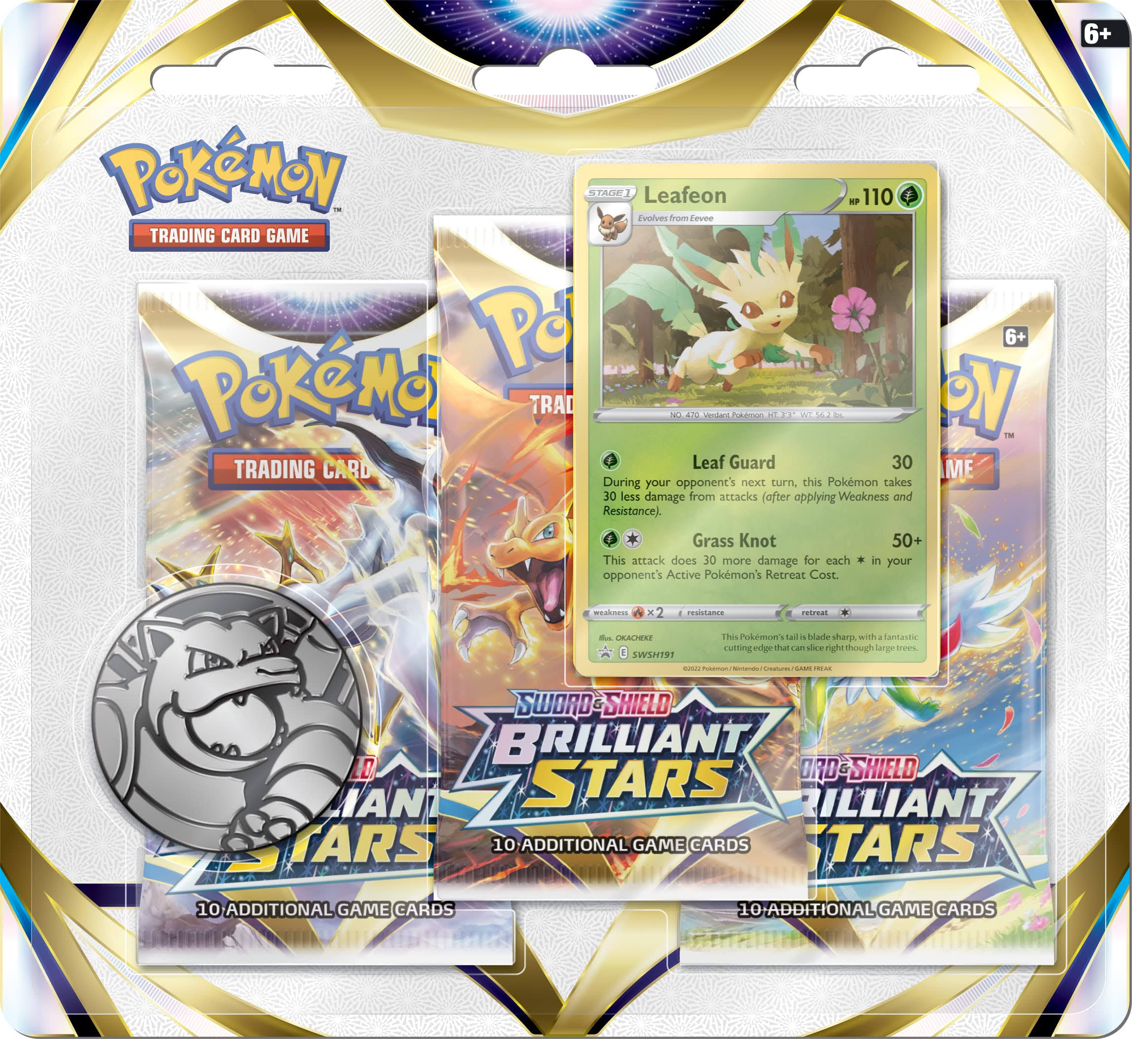 Pokemon - Brilliant Stars - 3 Pack Blister - Glaceon