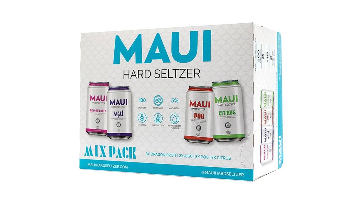 Maui Brewing Hard Seltzer, Mix Pack - 12 pack, 12 fl oz cans