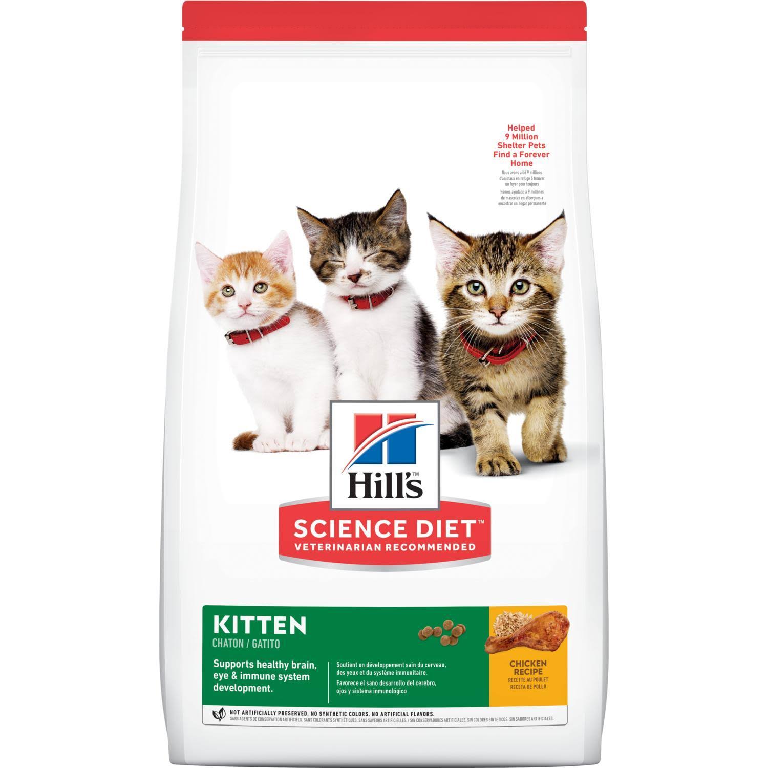Hill's Science Diet Kitten Healthy Development Chicken Recipe Dry Cat Food - 3.5lb