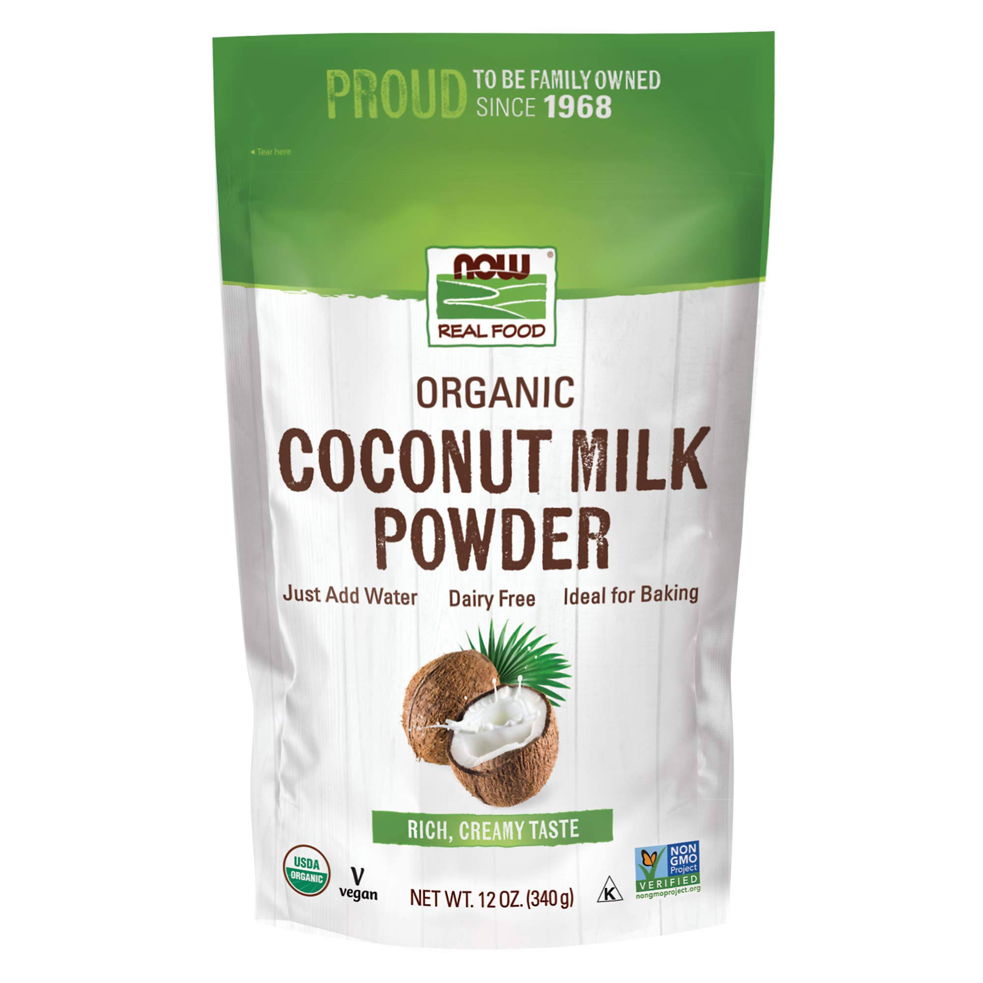 Now Foods Coconut Milk Organic Powder 12 oz