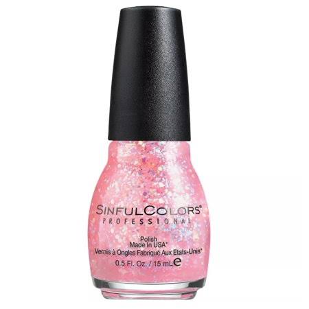 Sinful Colors Professional Nail Polish Enamel - 830 Pinky Glitter Pink