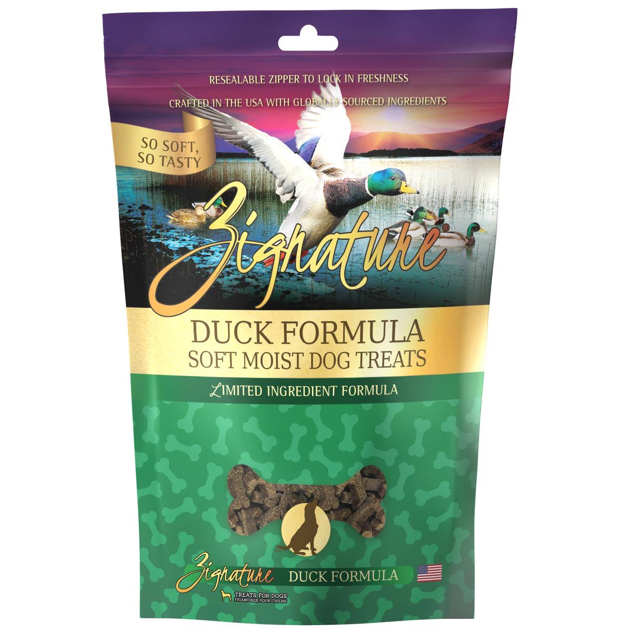 Zignature Duck Formula Soft Moist Dog Treats, 4oz | Mackey's