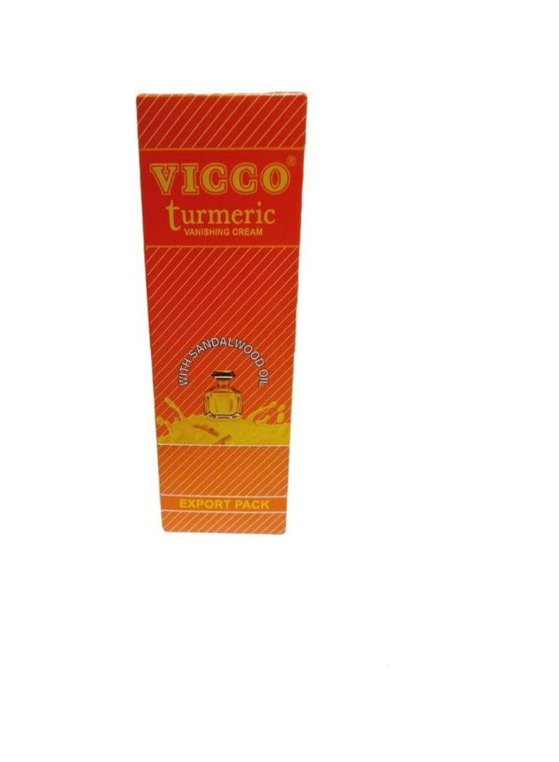 Vicco Turmeric Vanishing Cream (with Sandalwood Oil) - 80g Export Pack, Size: One Size