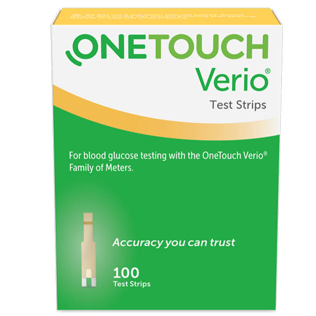 One Touch Verio Diabetic Test Strips - 100ct, Expire 12/2018
