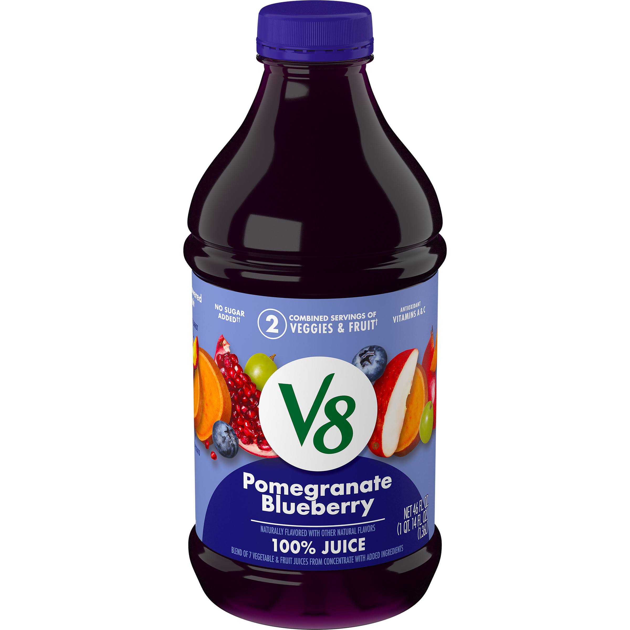 V8 V-Fusion Flavored Fruit and Vegetable Juice - Pomegranate Blueberry, 46oz