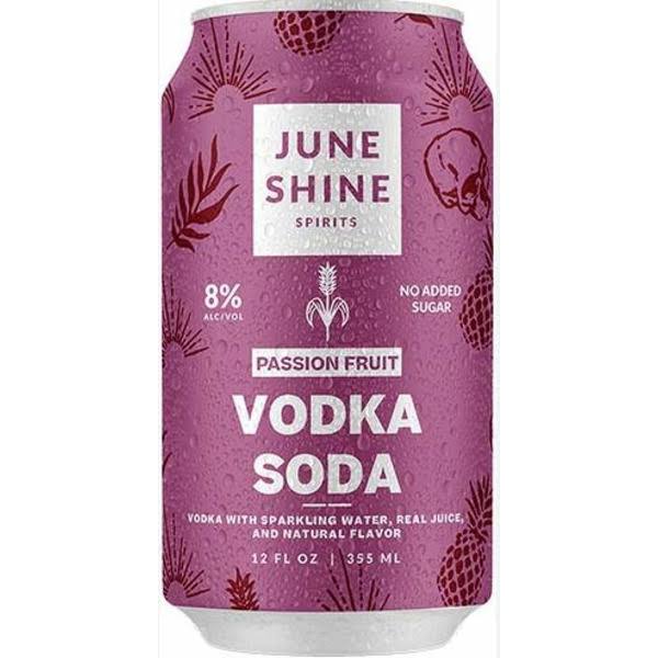 JuneShine Passion Fruit Vodka Soda - 12 fl oz