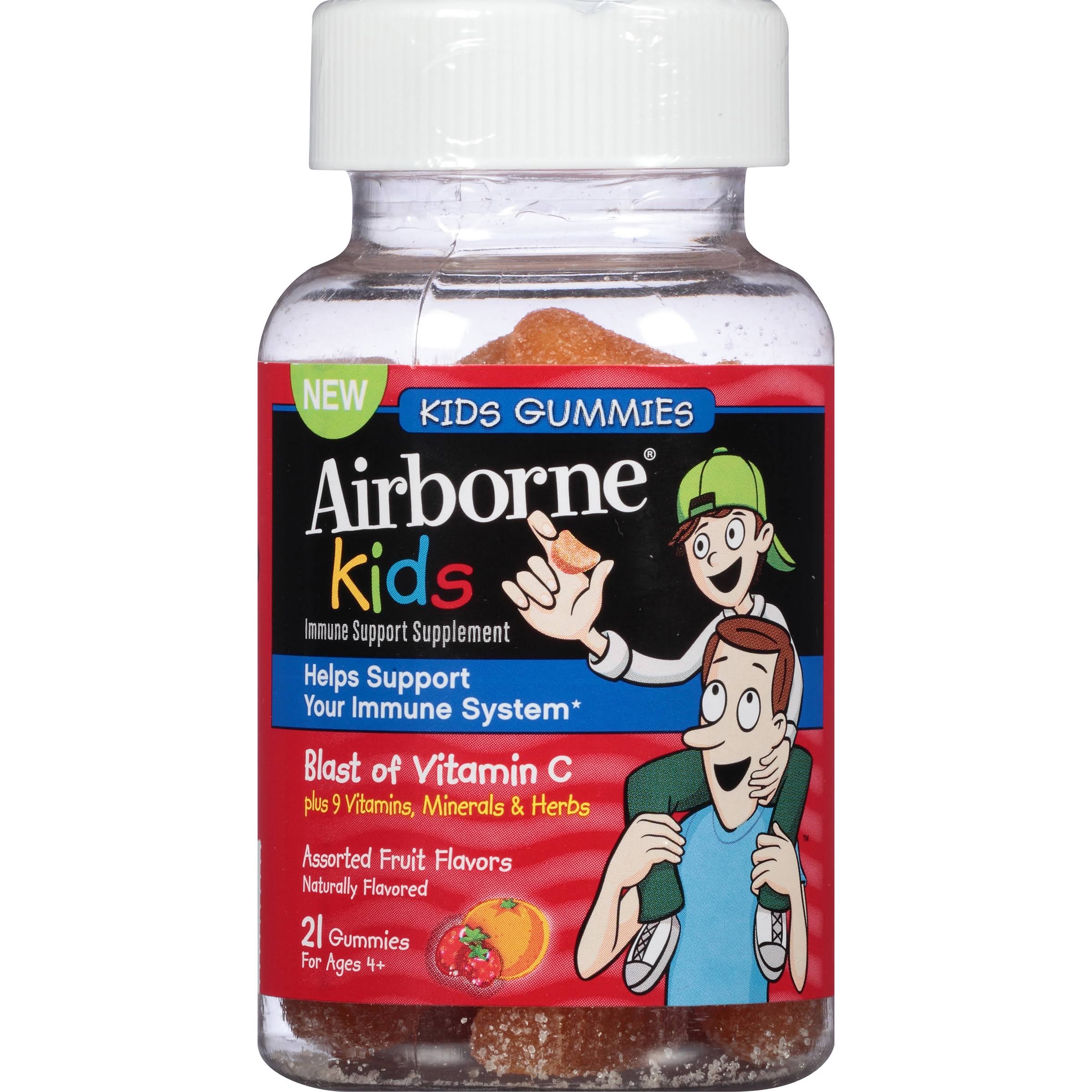 Airborne Kids Gummies Vitamin Immune Support Supplement - 667mg, 21 Gummies