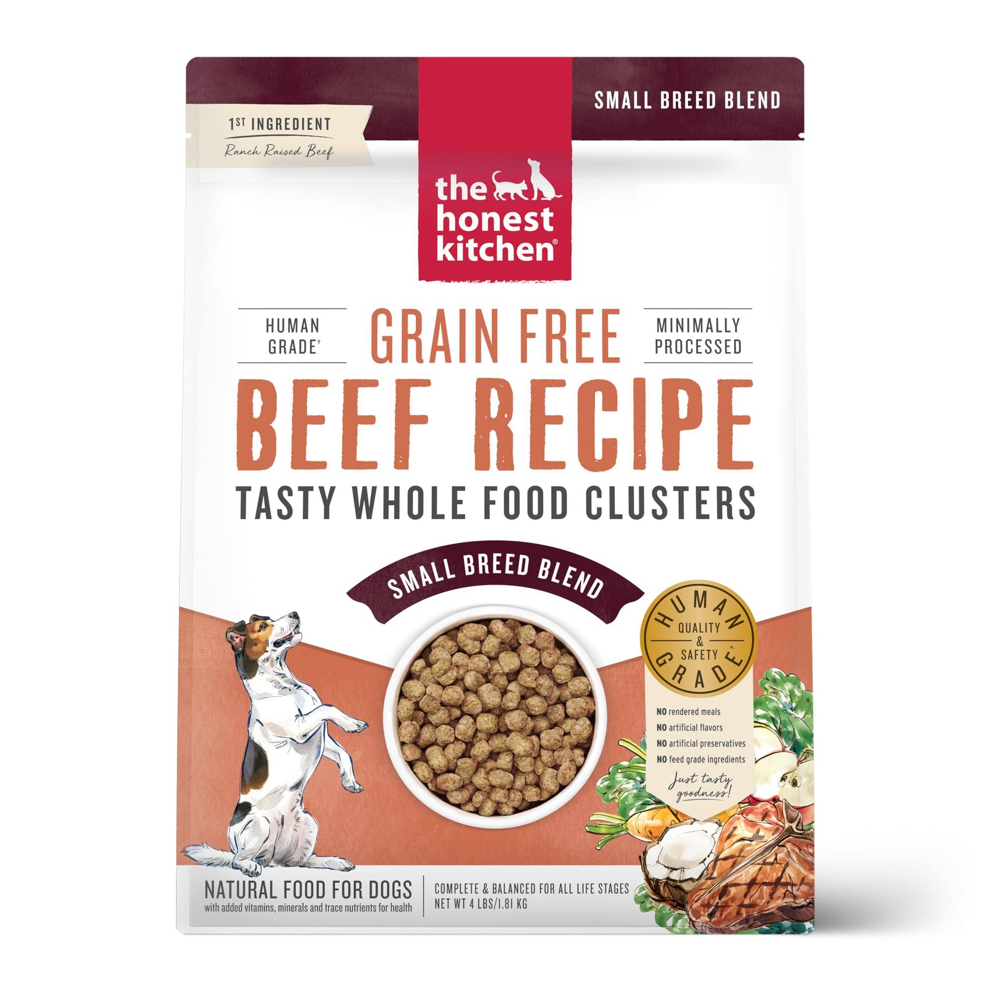 The Honest Kitchen - Dry Dog Food - Whole Food Clusters - Small Breed Grain Free SB Beef / 4 lb