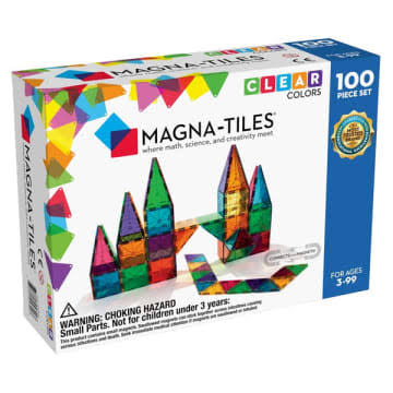Magna-Tiles Clear Colours 100 Magnetic Pieces