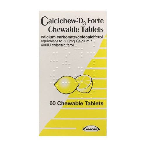 Calcichew D3 Forte Chewable Tablets x 60