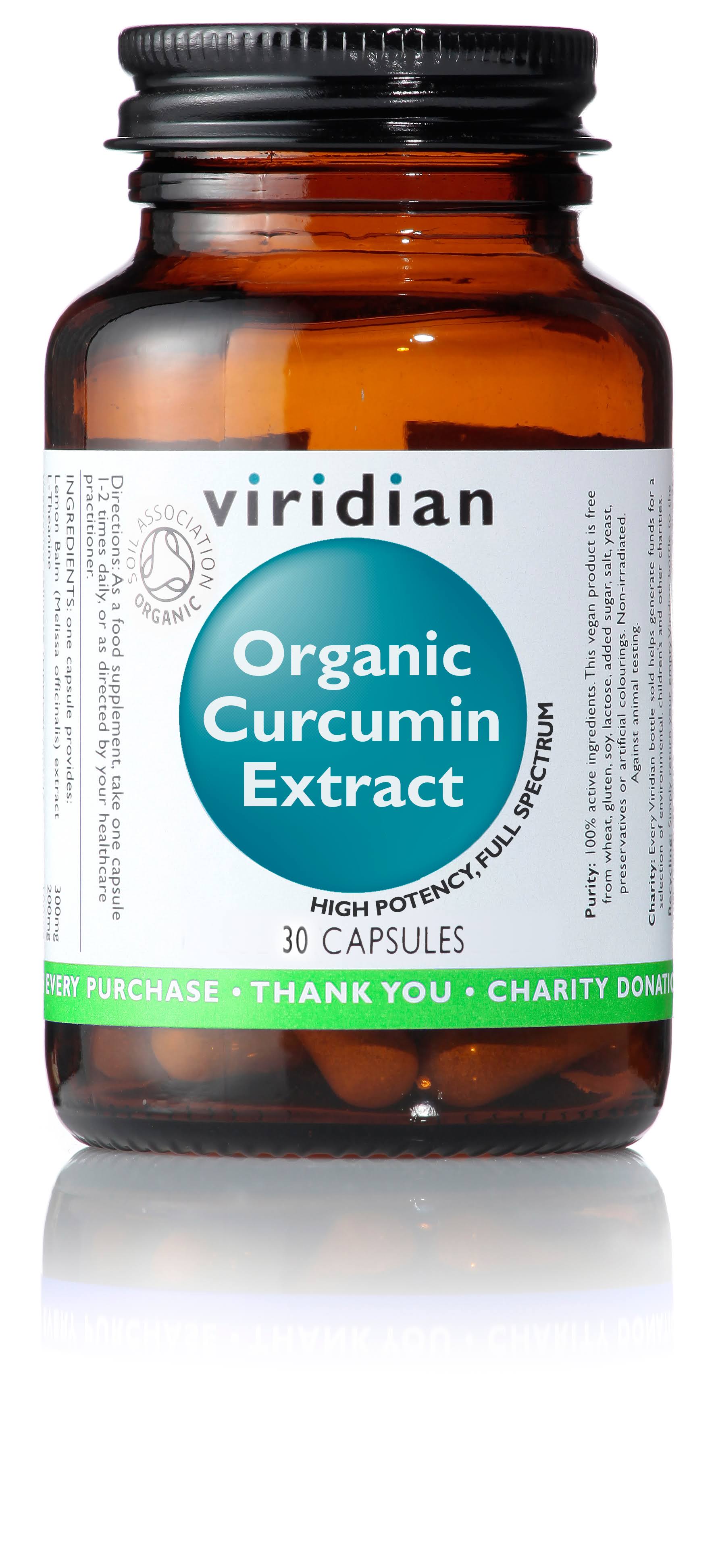 Viridian Organic curcumin Extract 30