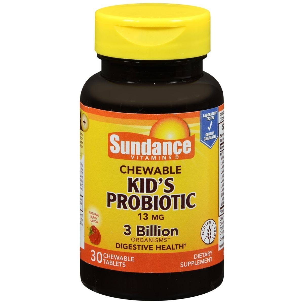 Sundance Chewable Kid's Probiotic 13MG 3 Billion, 30