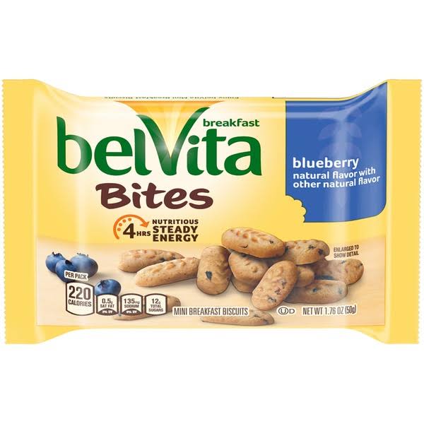 belVita Bites Blueberry Mini Breakfast Biscuits - 1.76 oz