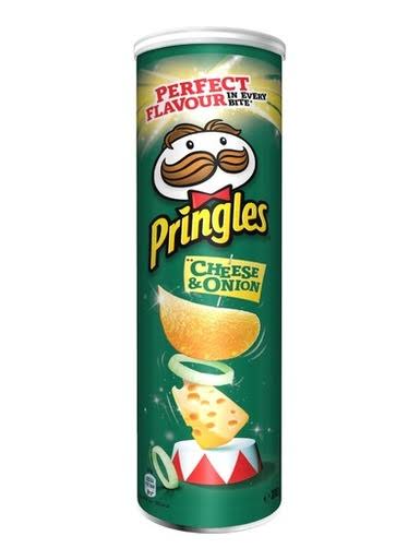 Pringles Potato Chips - Cheese & Onion, 165g