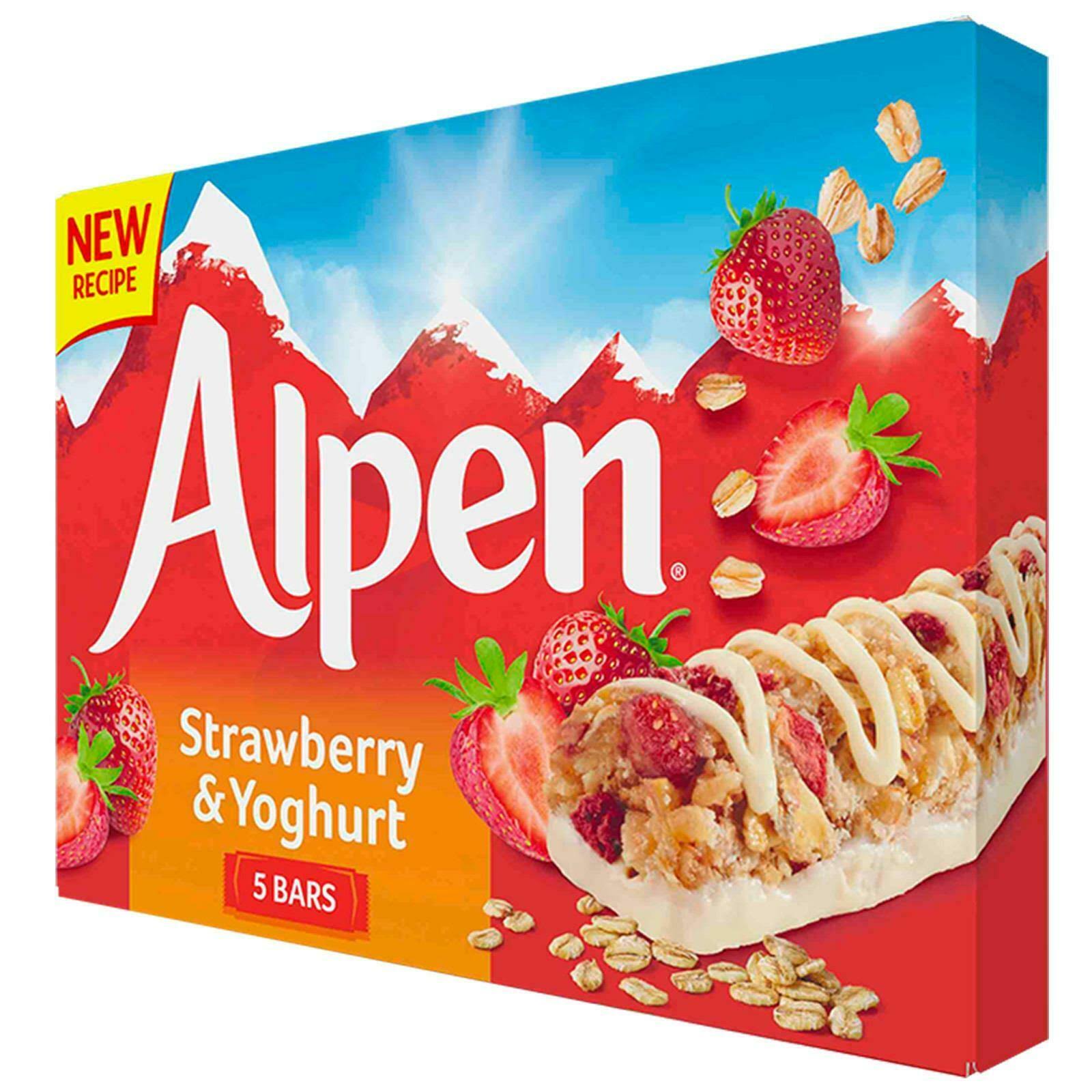 Alpen Cereal Bars - Strawberry and Yogurt, 29g, 5pcs