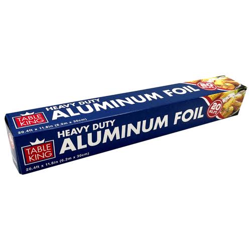 Dollaritem Table King Aluminum Foil 20sq.ft Super Heavy Duty, Wholesale, Bulk (Pack of 24)