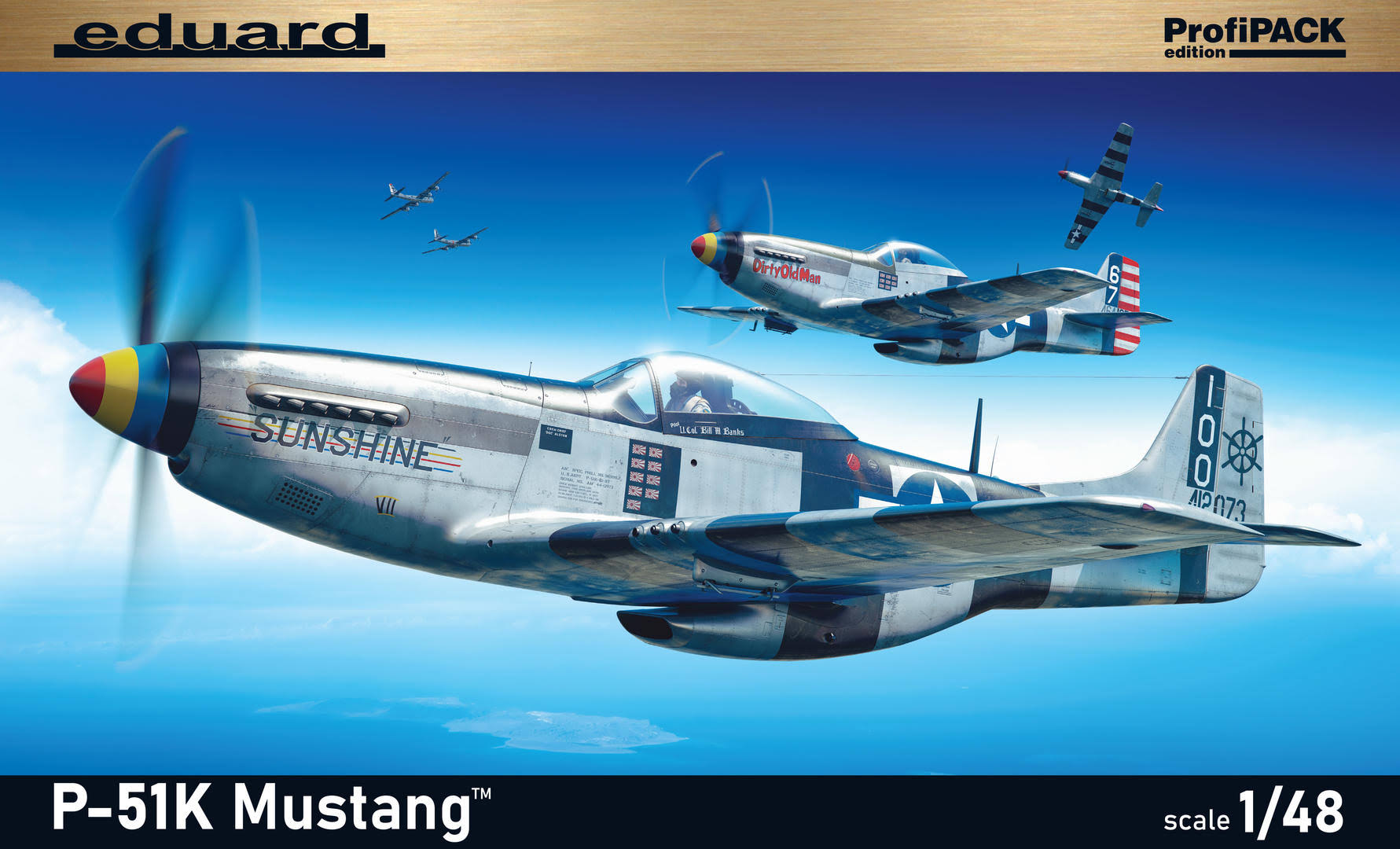 Eduard 82105 1:48 North-American P-51K Mustang ProfiPACK Edition