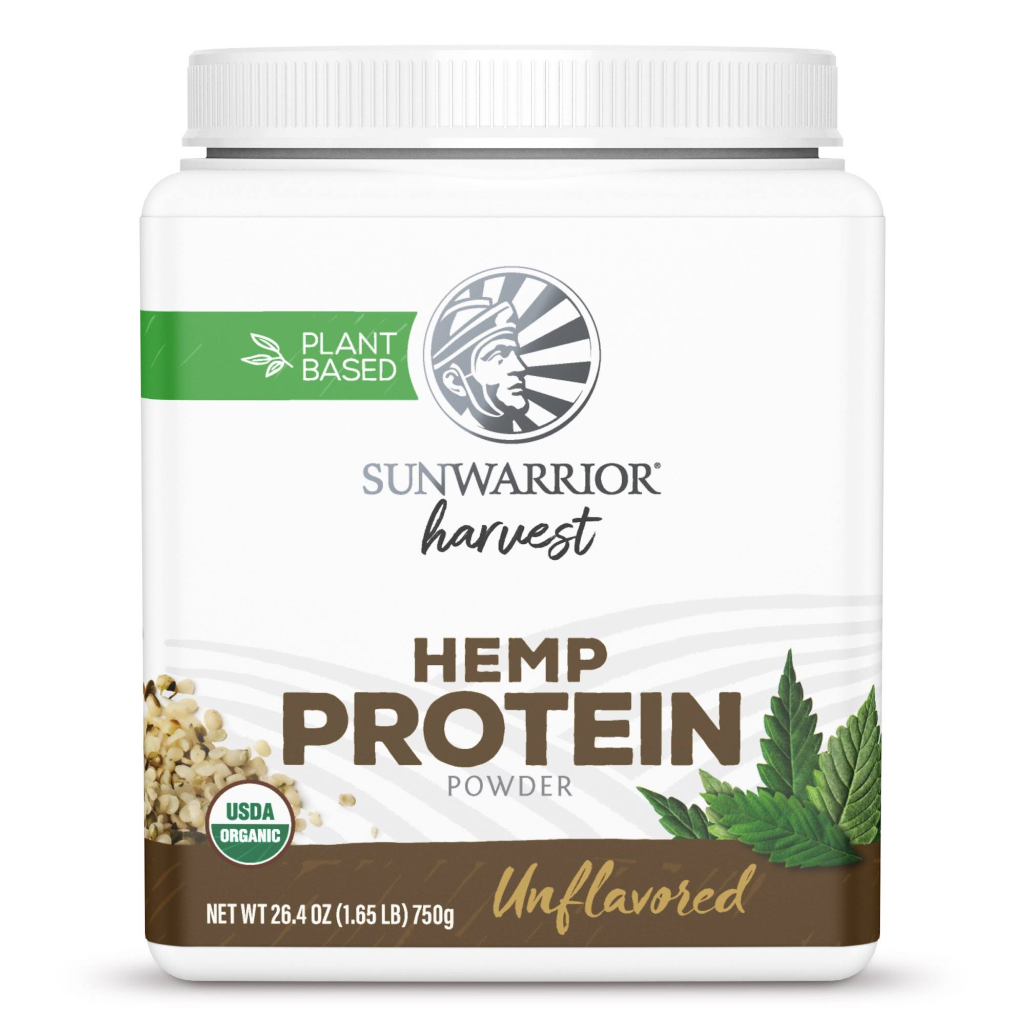 Sunwarrior, Hemp Protein Powder, Unflavored, 1.65 LB (750 g)