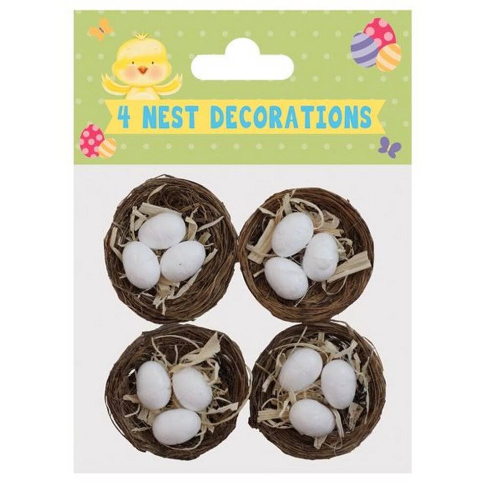 Eurowrap Easter Nests & Eggs (Pack of 4)