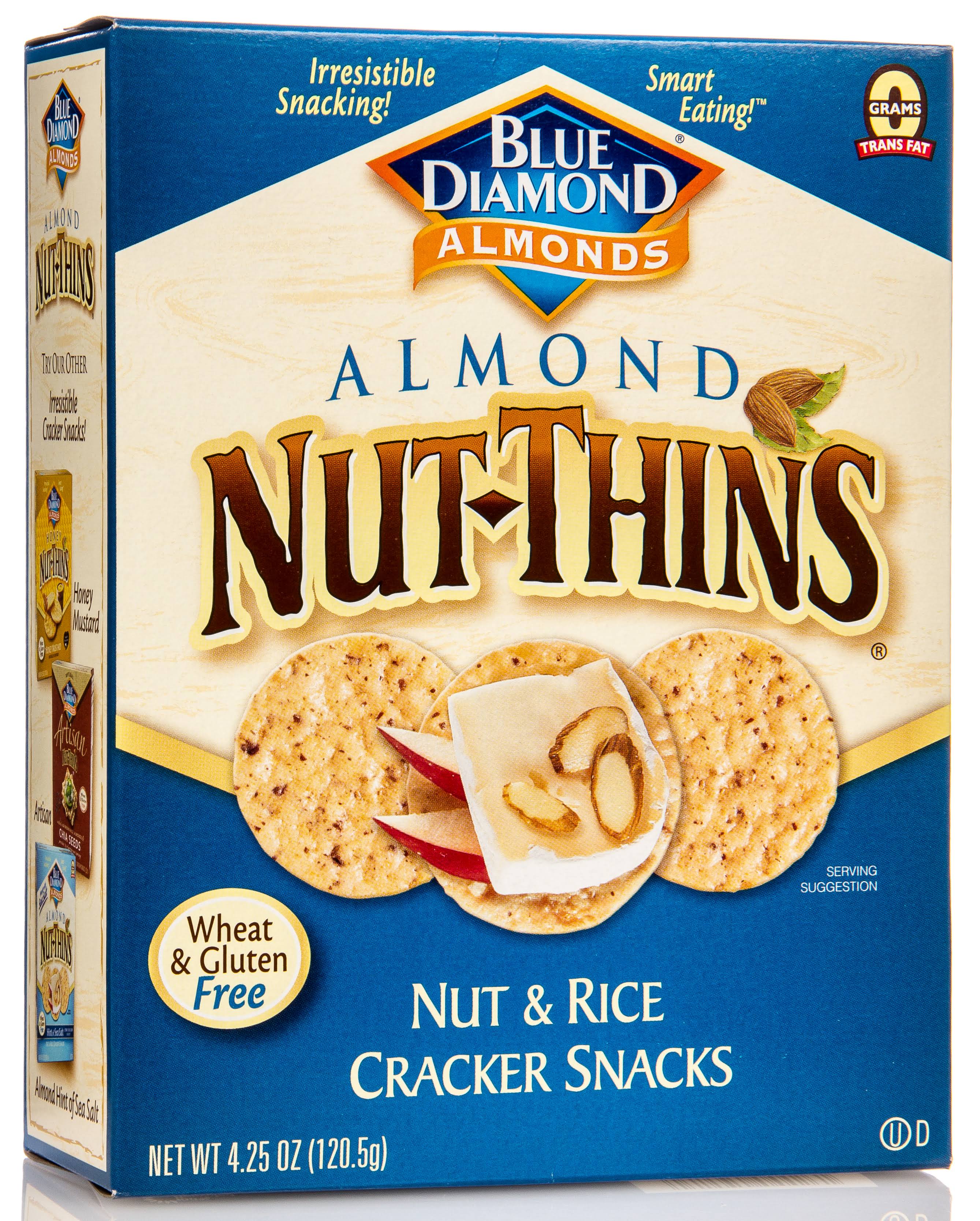 Blue Diamond Nut-Thins Almond Nut and Rice Cracker Snacks - 4.25oz