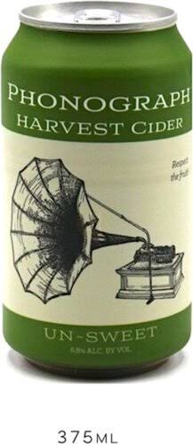 Phonograph Un-Sweet Dry New York State Harvest Cider