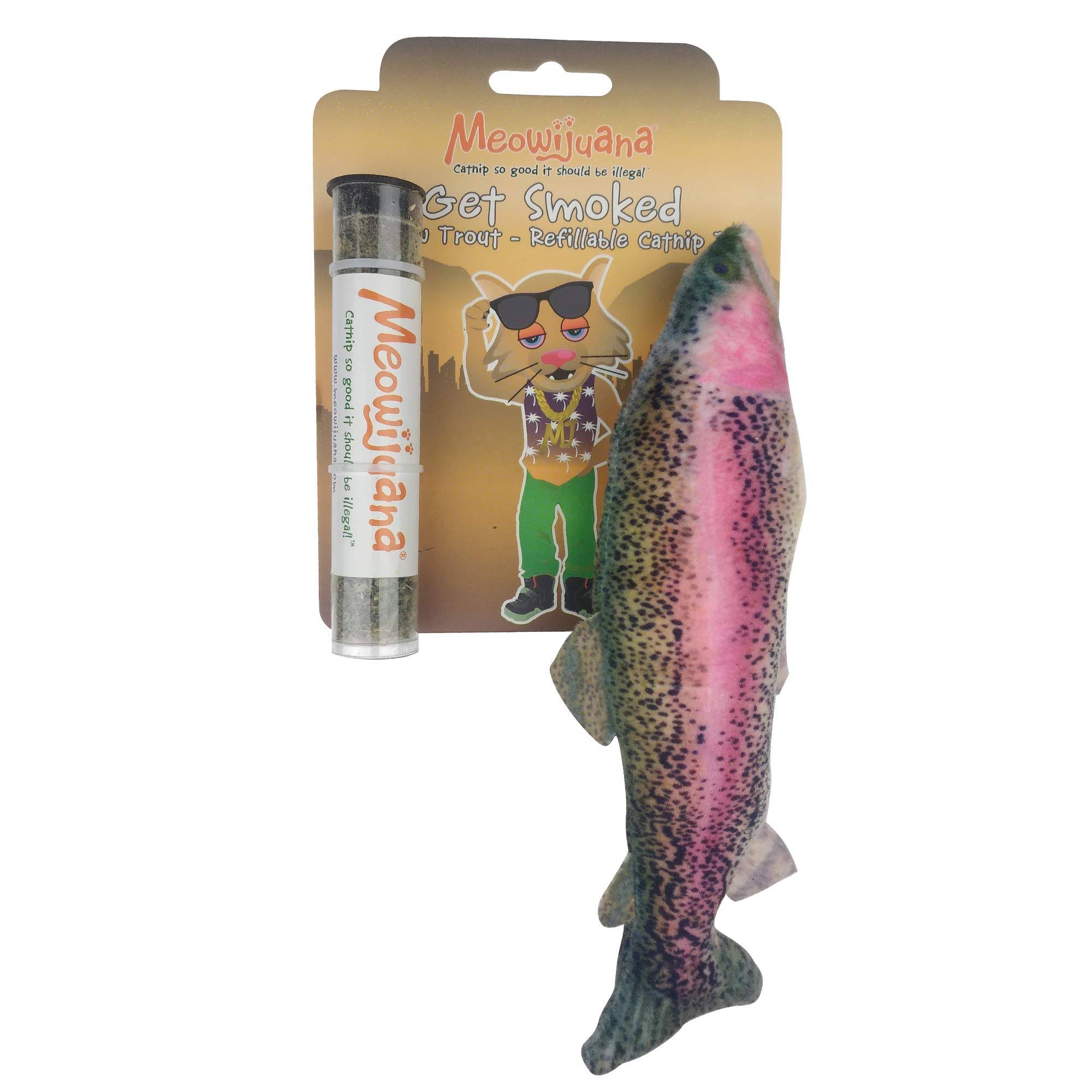 Get Smoked Refillable Catnip Fish Toy by Meowijuana