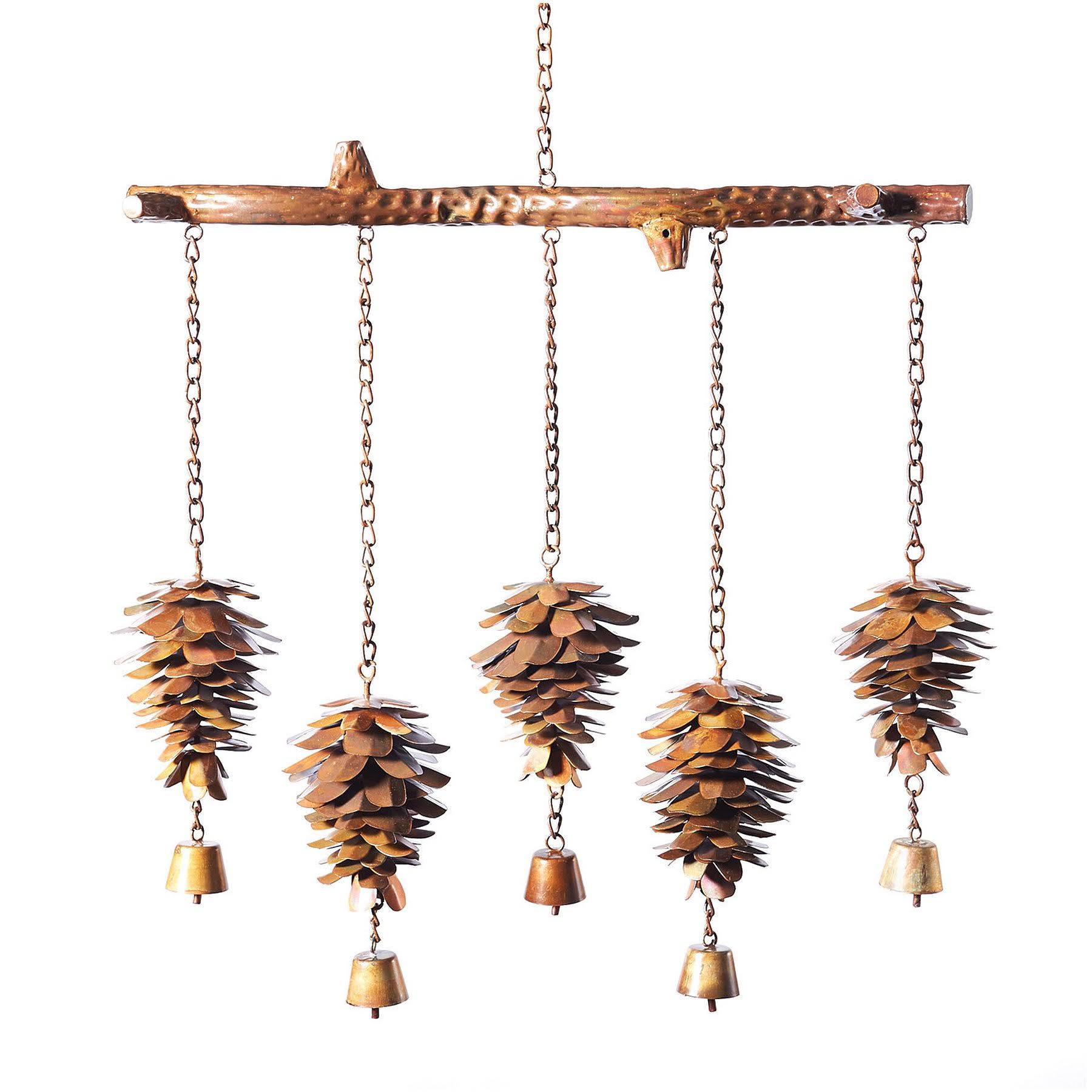 Ancient Graffiti ANCIENTAG1429 Pine Cone Flamed Wind Chime