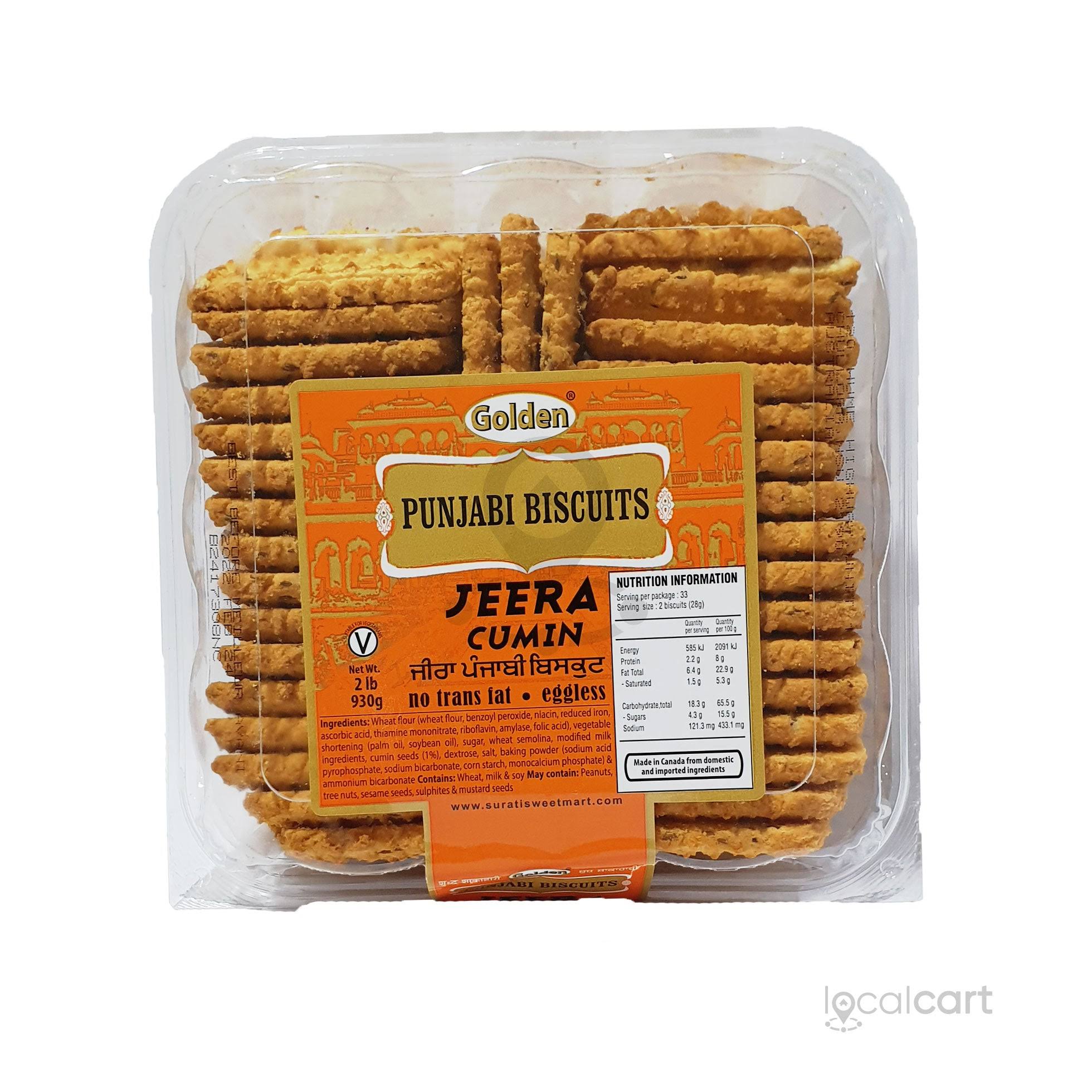 Golden Punjabi Biscuits (Jeera) 930g