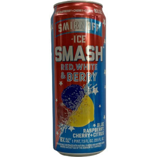 Smirnoff Ice Beer, Smash, Red/White & Berry - 1 pt 7.5 fl oz (23.5 fl oz)