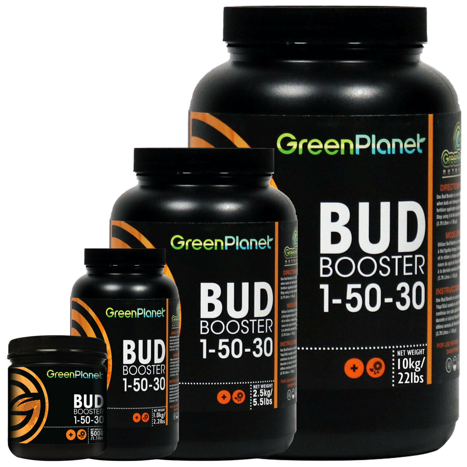 GreenPlanet Bud Booster Plant Additives Boosting Flowering Nutrients Hydroponics