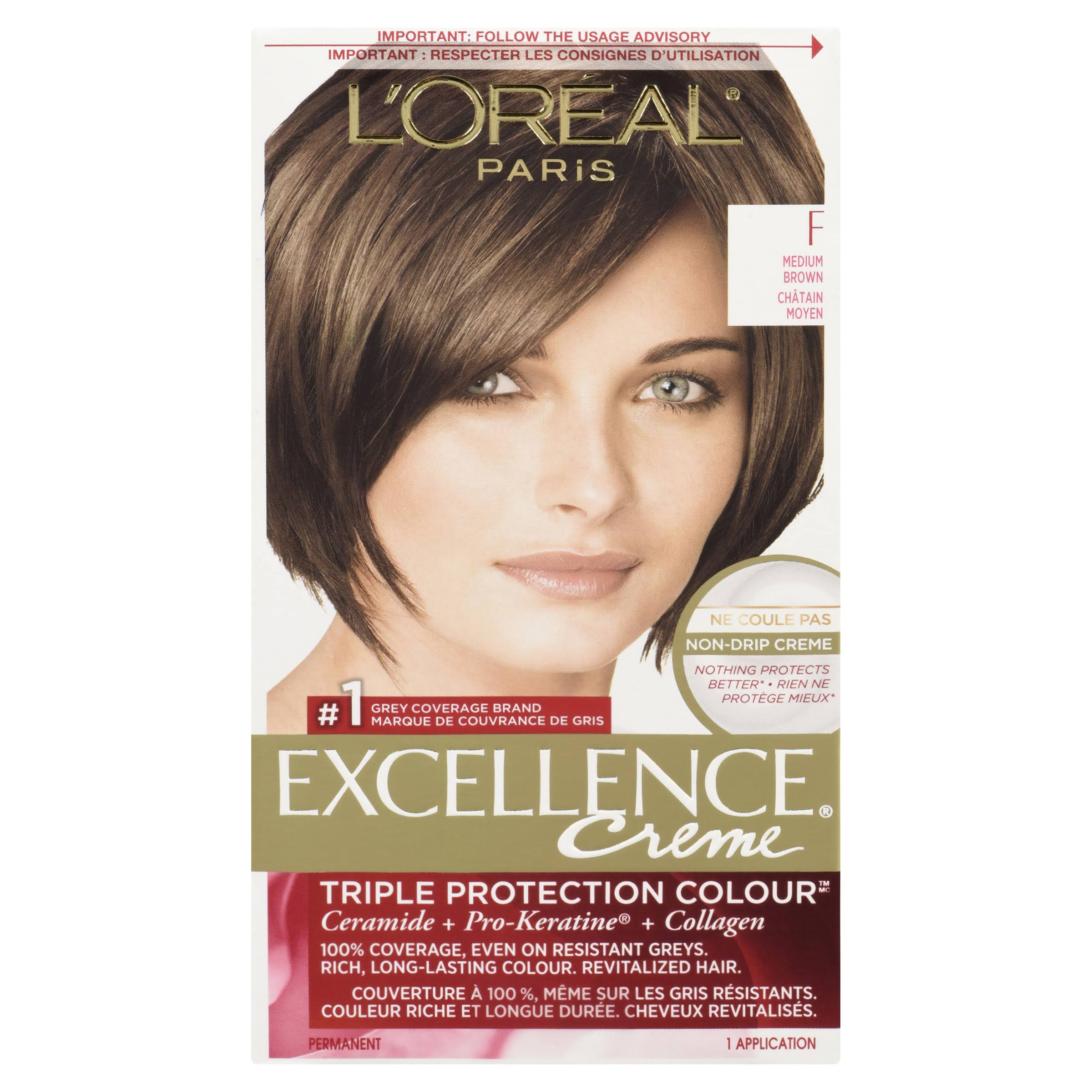 L'oréal Paris Excellence Crème Permanent Hair Colour - F Medium Brown