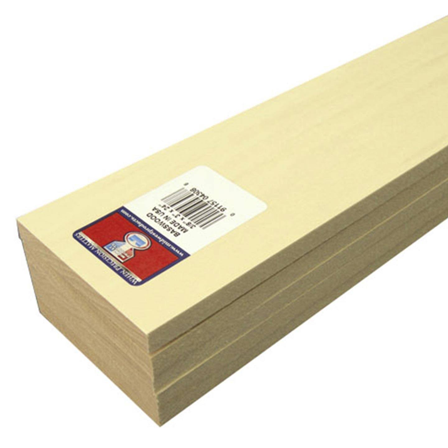 Midwest Basswood 3/8 x 3 x 24" (5)