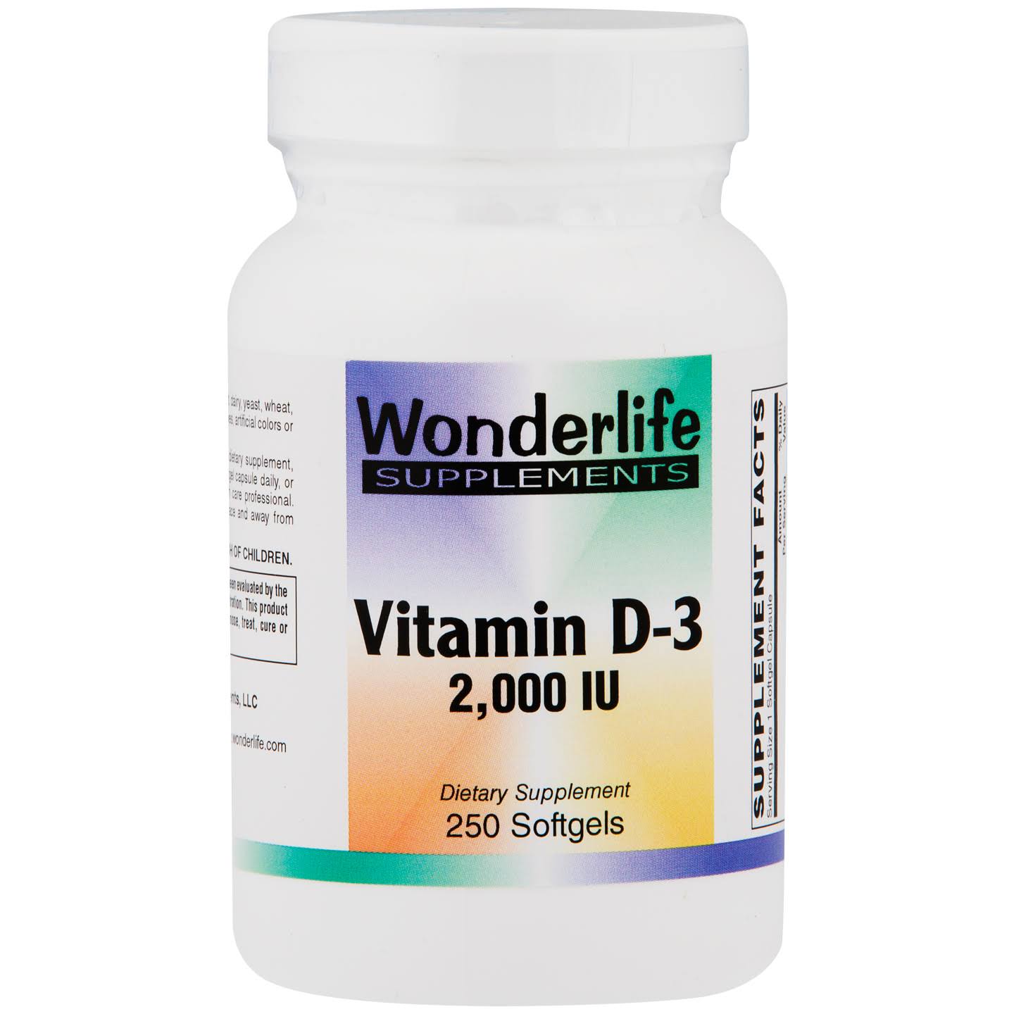 Vitamin D-3 2000 IU | 250 Count | Wonderlife