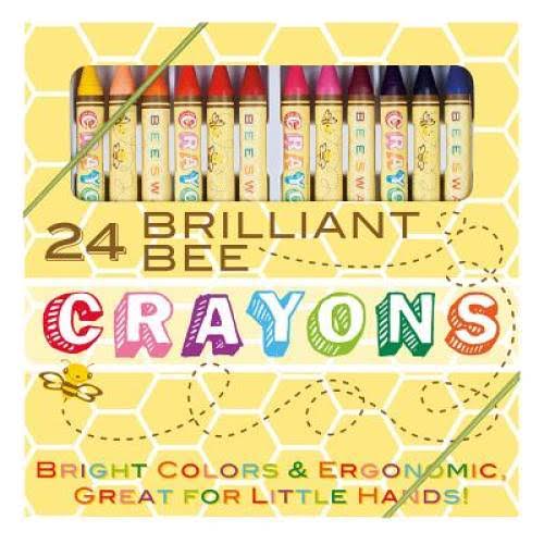 International Arrivals Natural Beeswax Crayons - Set of 24
