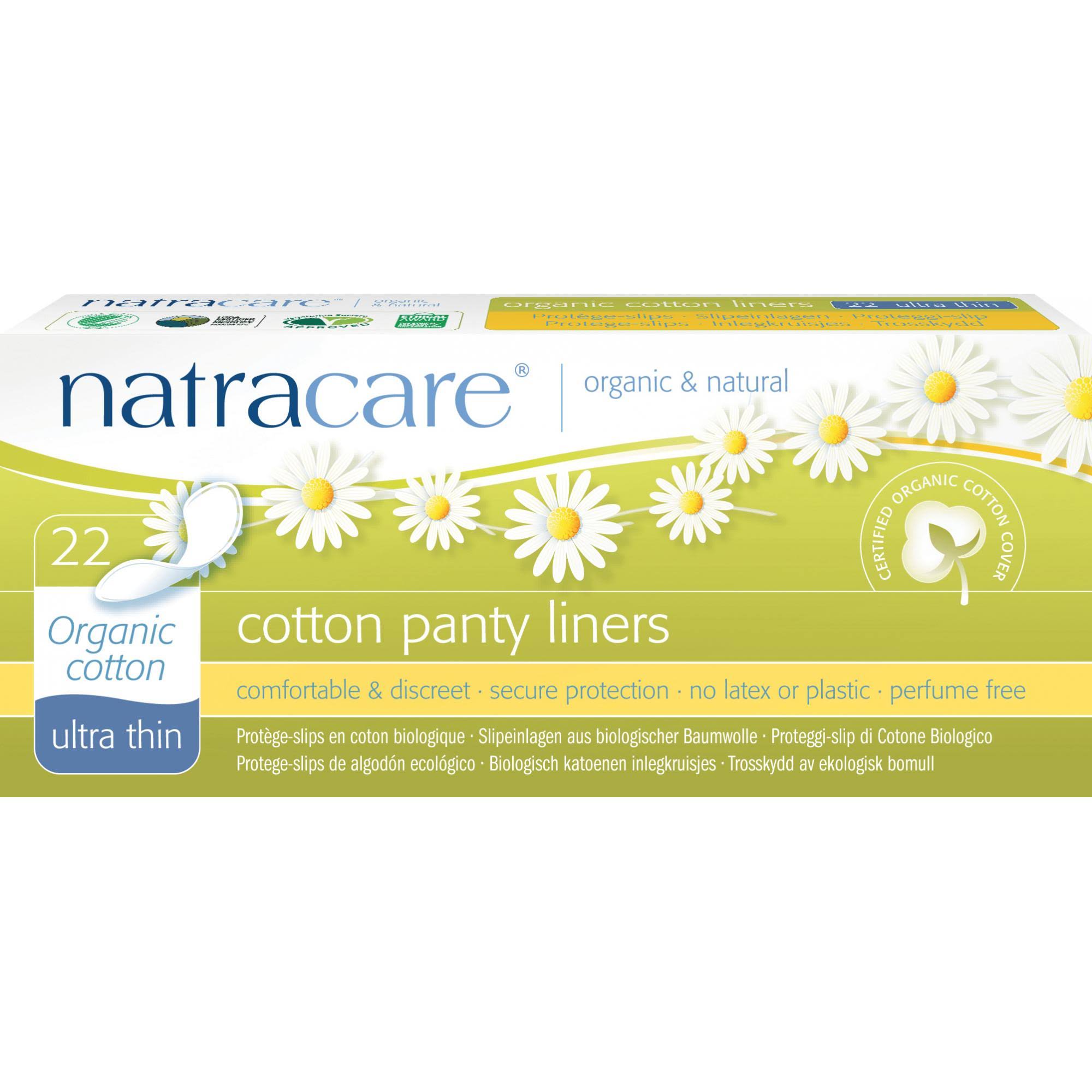 Natracare Ultra Thin Cotton Panty Liners - 22ct