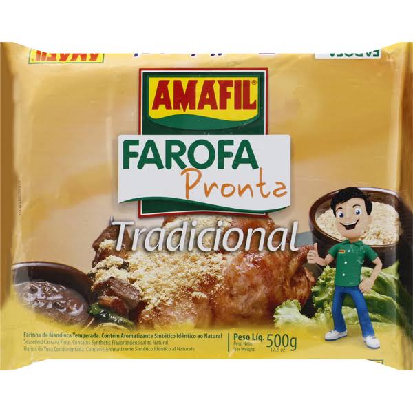 Amafil Seasoned Cassava Flour - Farofa de Mandioca Pronta