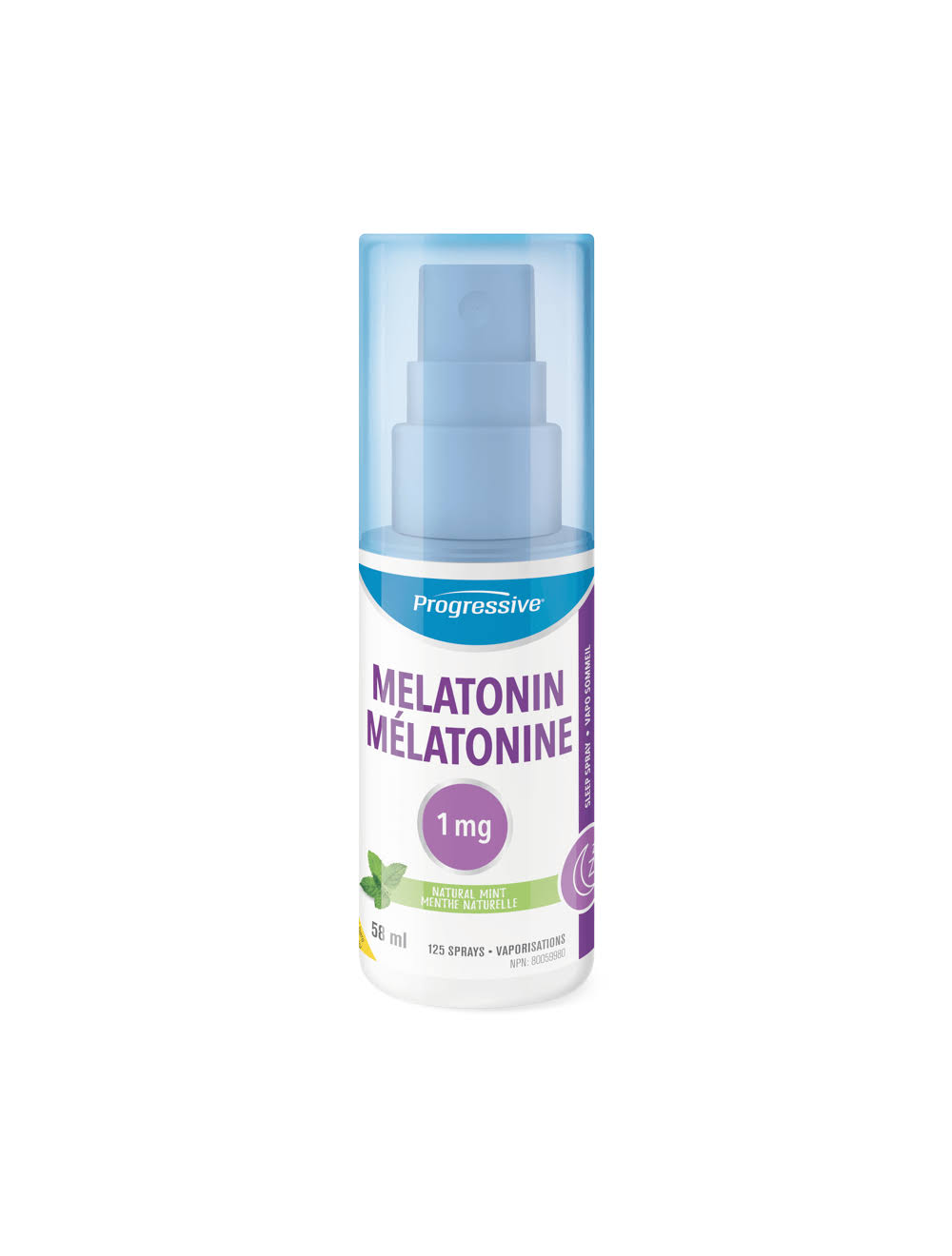 Progressive Melatonin Spray Natural Mint (58 ml)