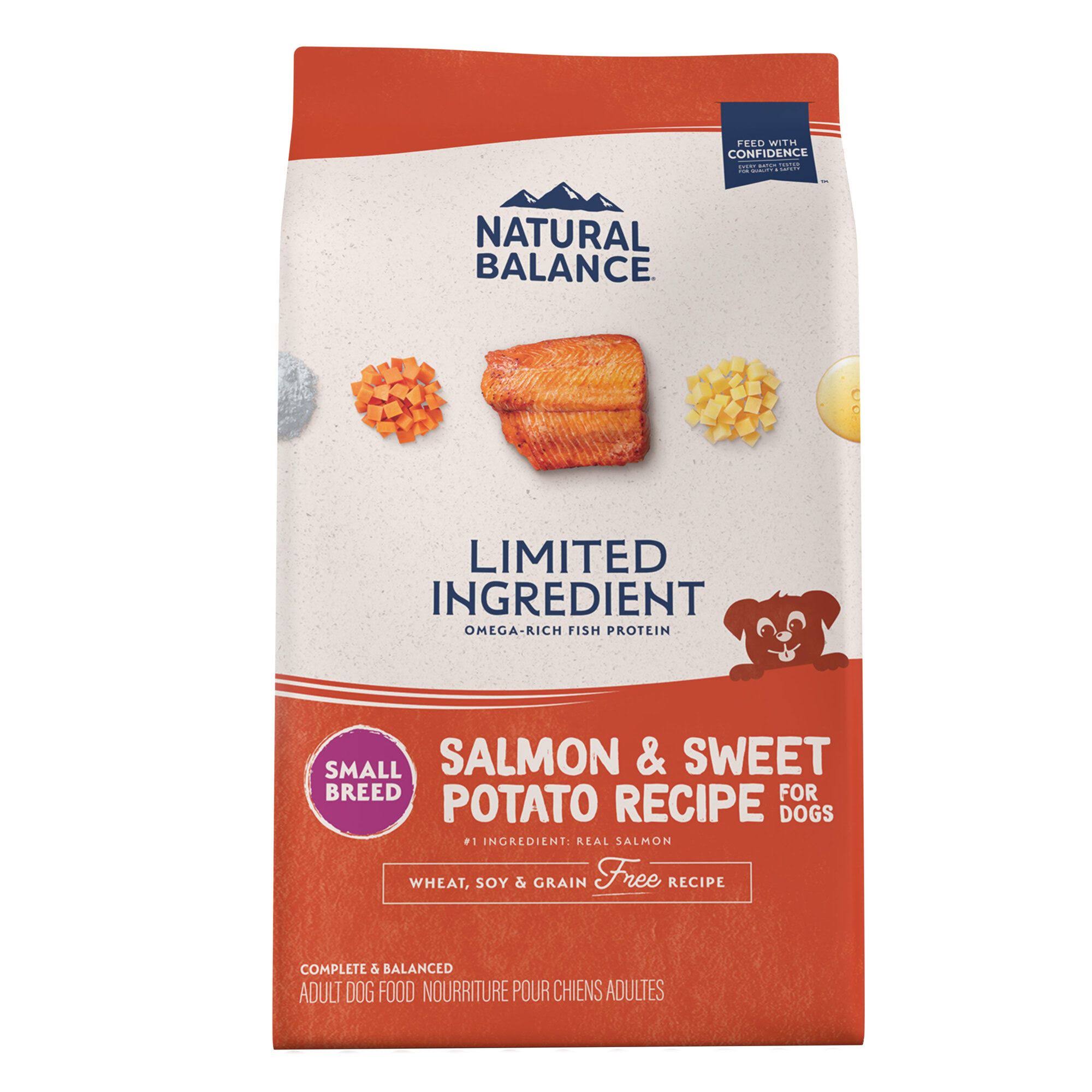 Natural Balance L.I.D. Limited Ingredient Diets Grain Free Salmon & Sweet Potato Formula Small Breed Bites Adult Dry Dog Food