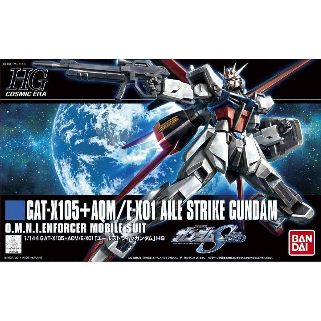 Bandai High Grade Cosmic Era Gat X105 Aqm E X01 Aile Strike Gundam Scale Kit